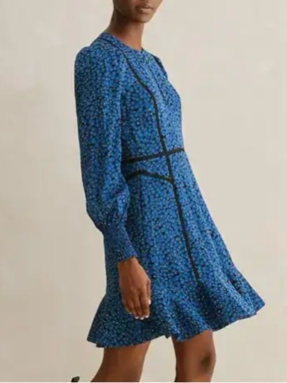 ME+EM Mille Fleur Print Short Fit And Flare Dress size 10